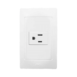 Contacto Sencillo de 127 V~60 HZ 15 A/ Color Blanco.