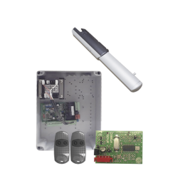 Kit de Operadores para Automatizar Portones Vehiculares Abatibles de 2 hojas / 3 m / 400 kg / Uso residencial 