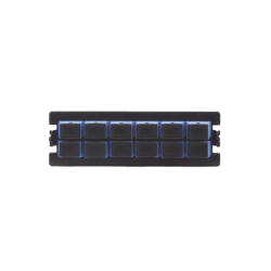 Placa acopladora para Distribuidor de Fibra Óptica LP-ODF-8024, incluye 12 acopladores SC Simplex Para fibra Monomodo (12 fibras)