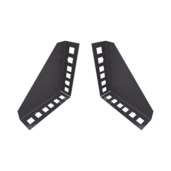 Par de Sujetadores para Instalación de Equipo Rackeable en Placa o Pared (hasta 2U), Puede soportar 10 Kg