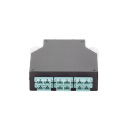 Distribuidor de Fibra Óptica para Riel Din, 6 Acopladores SC/UPC Multimodo con Charola de Empalme