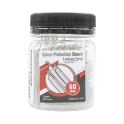 Bote con 100 Mangas para fusión de fibra óptica de 60 mm