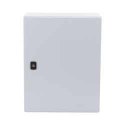 Gabinete de Uso Exterior NEMA 4/12; IP66; IK10, 500 x 400 x 260 mm, De Acero, Color Gris Claro