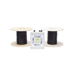 MICALERT Cable Sensor para Paredes, barandales, rejas rigidas / 2 zonas de 152 metros / 304 Metros de protección total/Tarjeta LPU400/Calibración via software