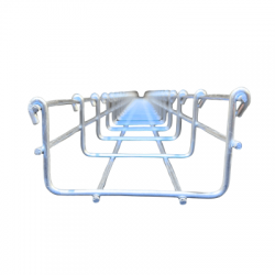 Charola versión light MallaFils 54/100 mm, con acabado Electro Zinc, tramo 3 m