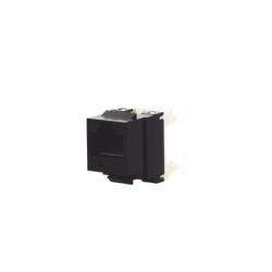 Conector Jack Estilo 110 (de Impacto), Tipo Keystone, Categoría 5e, de 8 posiciones y 8 cables, Color Negro