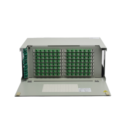 Distribuidor de Fibra Óptica para 96 empalmes, con 96 acopladores SC/APC y 96 pigtails, 19