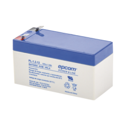 Batería 12 Vcc / 1.2 Ah / UL / Tecnología AGM-VRLA / Para uso en equipo electrónico Alarmas de intrusión / Incendio/ Control de acceso / Video Vigilancia / Terminales F1 / Cargador recomendado CHR-80.