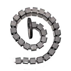 Portacable de tipo Cadena para Escritorio / Organizador de Cables Vertical Articulado / 1200mm de Longitud / Evita que los Cables se Enreden o Tensen al momento de Elevar la Altura