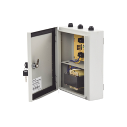 Fuente de Poder Profesional para Domos PTZ de 24 Vca@ 7A / Exterior / Voltaje de Entrada de 127 Vca.