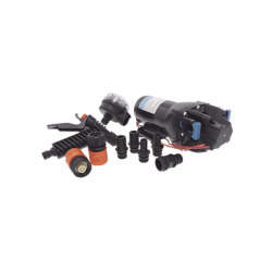 Bomba de lavado Hotshot HD 4'  a 12 Vcd de alta presión y alto caudal, 15 lpm/4 gpm 60 psi