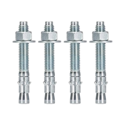 Kit de Anclaje a Piso, Para Rack de 2 o 4 Postes, Fabricado en Acero, 4 Piezas 