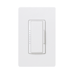 Atenuador (dimmer) un solo polo / multilocacion 120V /INC 1000W / 800W MLV, color blanco No requiere neutro.