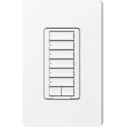 (RadioRA2) Teclado seetouch 6 botones, 2 botones subir/bajar, programe escenas diferentes en cada botón.