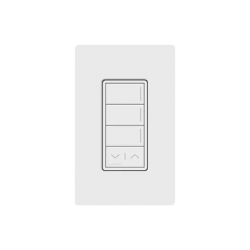 (RadioRa3) Botonera Sunnata Blanco 3 escenas y 2 botones subir/bajar para Radio RA3, programe escenas diferentes en cada botón.