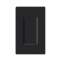 (RadioRa3) Botonera Sunnata Negro 2 escenas para Radio RA3, programe escenas diferentes en cada botón.