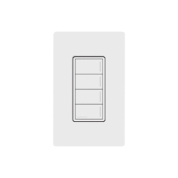 (RadioRa3) Botonera Sunnata Negro 4 escenas para Radio RA3, programe escenas diferentes en cada botón.