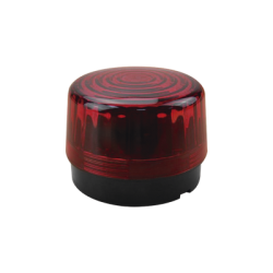 Luz Estroboscópica LED (55) / Patrones de Parpadeo Ajustables / 8 Patrones / Batería de Respaldo / 12-24 Vcc/Vca / Resistente al Clima IP66/IP55