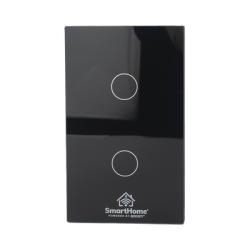 (ZigBee) Apagador switch inalámbrico ZigBee, control de 2 regresos de carga, 110V