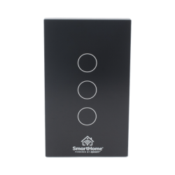 (Wifi) Apagador switch inalámbrico WIFI, control de 3 regresos de carga, 110V