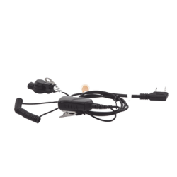 MICRÓFONO DE SOLAPA CON AUDÍFONO DISCRETO P/ KENWOOD Serie G/ 3230/ 2102G/ 2202L/ 2212L/ 2170/ 2360/ 2302/ 2312/ 2000/ 2402/ NX220/ NX240/ TKD240.