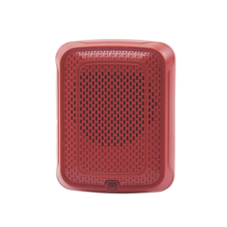 Bocina para Montaje en Pared, Color Rojo, Nuevo Diseño Moderno y Elegante y Menor Consumo de Corriente