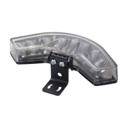 Luz Esquinera, 9 LED, ámbar, SAE Clase I, lente transparente