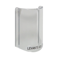 Cubierta Protectora De Policarbonato, Súper Resistente, Sin Sonido, Texto En Español, Para Botones Multiusos De STI