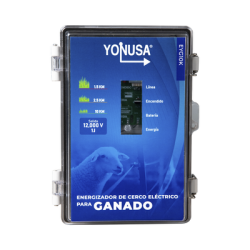 Energizador para Ganado 10,000Volts-2JOULES/ 25,000 metros lineales de protección / Cercas Electrificadas