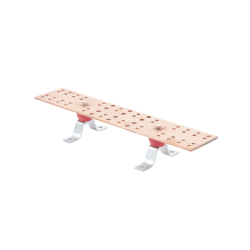 Barra de Unión Principal (TMGB) con Aisladores. Medida: 500 x 101.6 x 6.35 mm (19-11/16