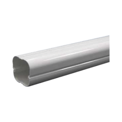 Kit de Canaletas Para la Organización de Tuberías y Cables Eléctricos en Instalaciones de Aire Acondicionado, Uso en Interiores y Exteriores, PVC Rígido, Ideal Para Minisplit, Contenido de Kit (11 Piezas), (3000-00000)