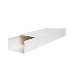 Canaleta TMK-4577 Color Blanco de PVC rígido Auto Extinguible, para uso en interiores, con un largo de 2.5 metros (5500-01250)