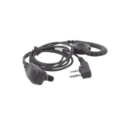 Micrófono de solapa con audífono ajustable al oído para KENWOOD TK3230/3000/3402/3312/3360/3170,NX240/340/220/320/420, TKD240/340