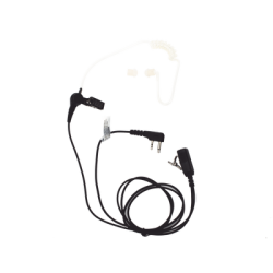 Micrófono - audífono de solapa con tubo acústico transparente para ICOM IC-F11/ 14/ 3021/ 3013/ 3103/ 3003/ 1100D/2100D