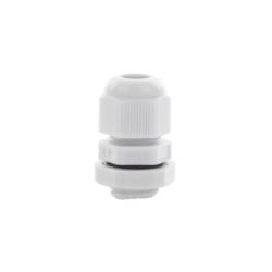 Conector Plástico Gris  Tipo Glándula para Cable de 3.5 a 6 mm de Diámetro.