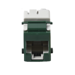 Jack UltraMAX Cat5e, UTP, Tipo Keystone, Color Verde, Punch Down