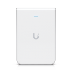 Access Point UniFi U6 In Wall/Montaje p/pared, WIFI 6 2.4 Y 5 Ghz, hasta 5.3 Gbps, 1 pto PoE In, 4 ptos secundarios (1 PoE Out)