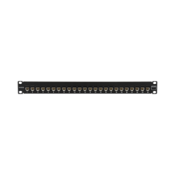 Patch Panel UltraMAX. UTP, Precargado con Jacks Cat6A, 24 Puertos, Plano, 1U