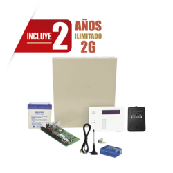 (2 Años datos ILIMITADO INCLUIDO)  Kit Vista48LA con comunicador MINI012G, Teclado, Gabinete, Bateria y Transformador