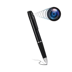 Cámara Oculta en Bolígrafo (Spyce Camera) /  Full HD / Grabación de Video y Audio / Captura de Fotos / Soporta Memoria Micro-SD de hasta 64G / Tiempo de Carga Aprox. 1 hora / Tiempo de Trabajo 120 min. / Incluye Cable de Carga. 