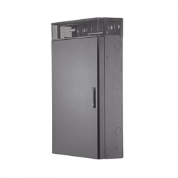 Gabinete de Montaje en Pared TrueEdge™, Con 3 UR para Equipo Activo y 3 UR para Paneles de Parcheo, Fabricado en Acero, Color Negro