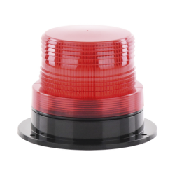 Burbuja Brillante de Larga Vida Útil, con 8 LEDs Color Rojo, Domo Rojo, 110 Vca