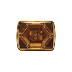 Mini Barra con 18 Poderosos LEDs, Color Ámbar Con Montaje Magnetico