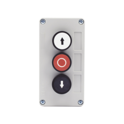 Botonera Triple Para Barreras Vehiculares, Operadores Corredizos y Abatibles. 