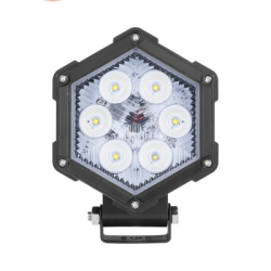 Luz de Trabajo Ultra brillante, 6 Led, 2200 Lumenes, 30 watts, 12-24 Vcc