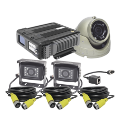 KIT DVR PARA VEHICULO /  INCLUYE /  CÁMARAS PARA INTERIOR /  CÁMARA PARA EXTERIOR, / 2MP AHD /  CABLES EXTENSORES / ADAPTADOR LAN.