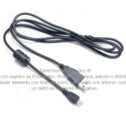 Cable cámara Nikon USB a UC-E6 con 8 pines Coolpix