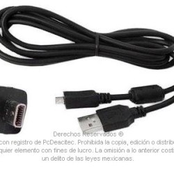 Cable USB UC-E6 con 8 pines cámara SONY