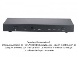 Switch Multimedia 3x1 HDMI, DVI, RGB y Audio Digital