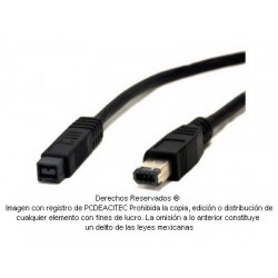 Cable FireWire 800 a 400 de 9 a 6 pines 3 m